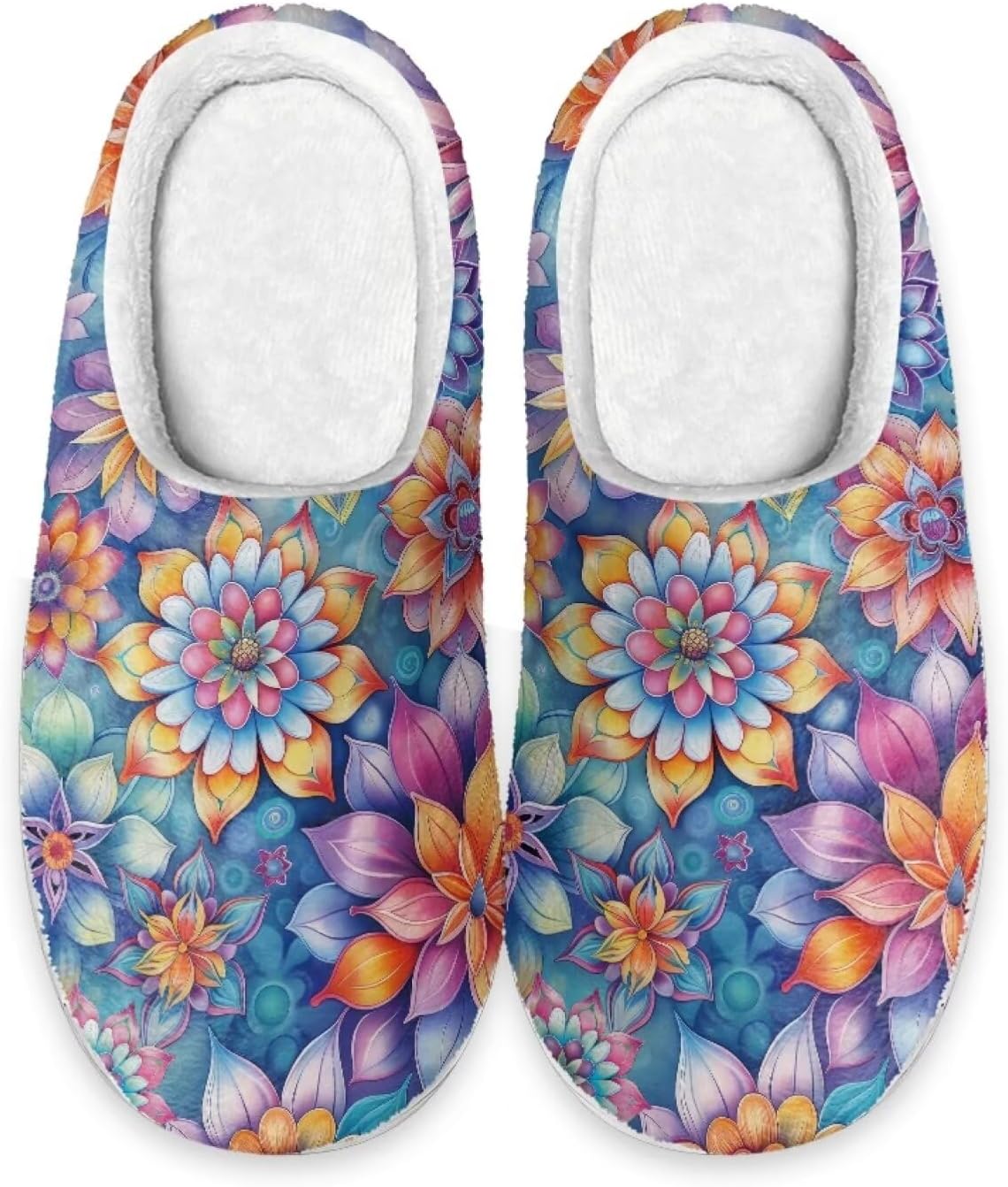 Тапочки Forchrinse с подсолнухом и корги для женщин и мужчин, пушистые и уютные, для дома и улицы, теплые плюшевые тапочки с зимней подкладкой из памяти формы, Colorful Mandala
Тапочки Forchrinse с подсолнухом и корги для женщин и мужчин, пушистые и уютные, для дома и улицы, теплые плюшевые тапочки с зимней подкладкой из памяти формы, Colorful Mandala