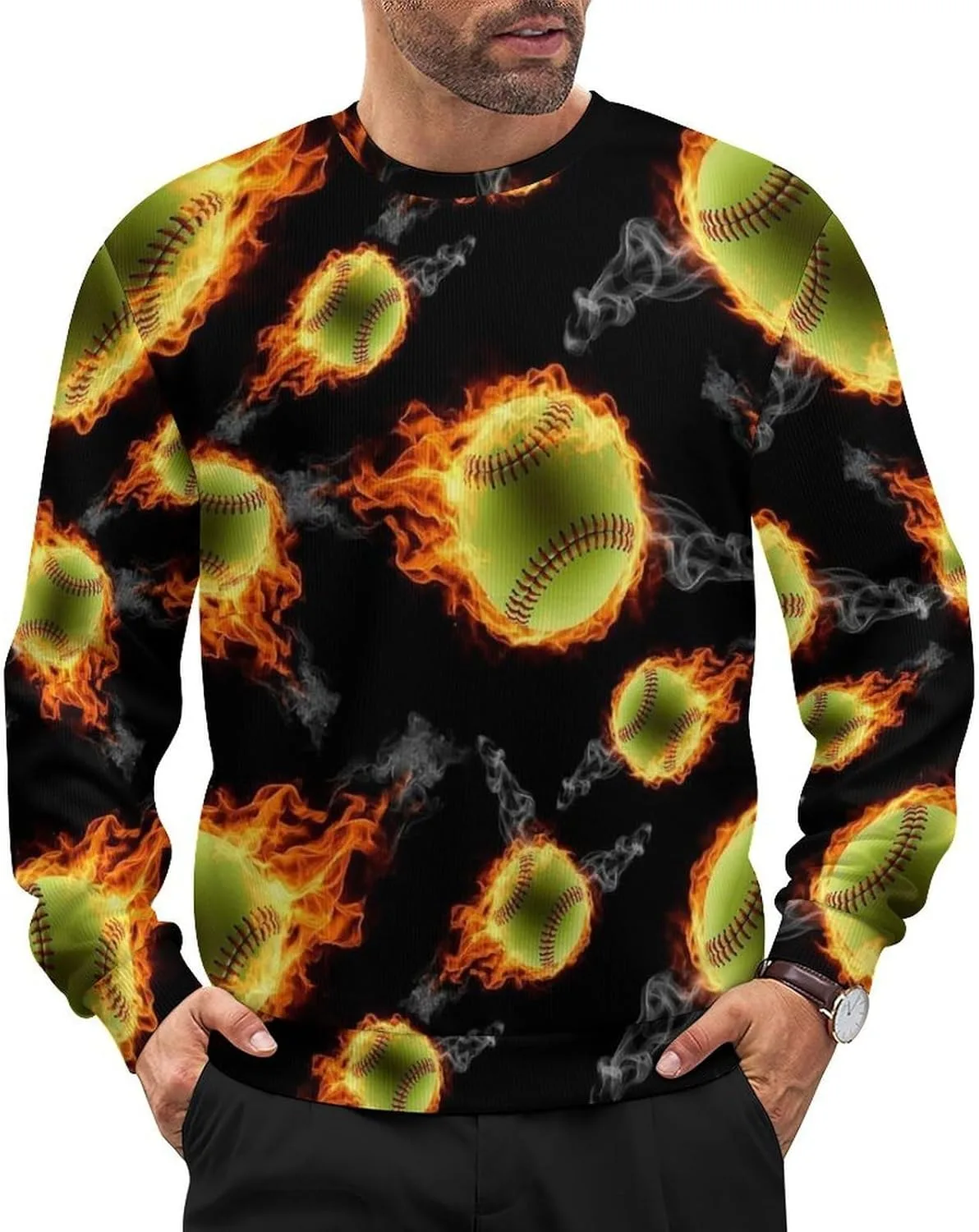 Мужской свитер с круглым вырезом, легкий, с длинными рукавами SEBNATAL
Мужской свитер с круглым вырезом, легкий, с длинными рукавами SEBNATAL