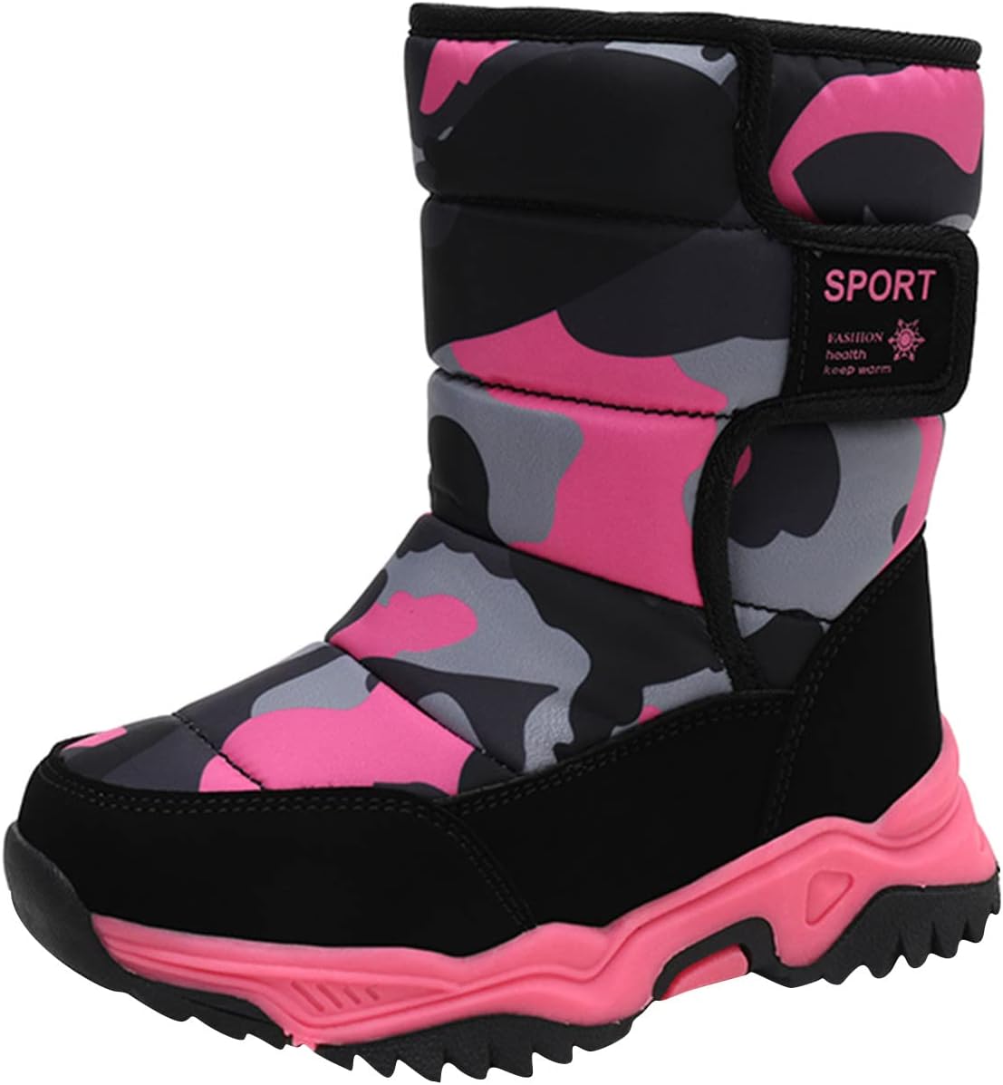 Детские зимние ботинки для мальчиков, камуфляж, водонепроницаемые, на липучке, средней высоты с искусственным мехом, зимняя обувь Generic, B
Детские зимние ботинки для мальчиков, камуфляж, водонепроницаемые, на липучке, средней высоты с искусственным мехом, зимняя обувь Generic, B