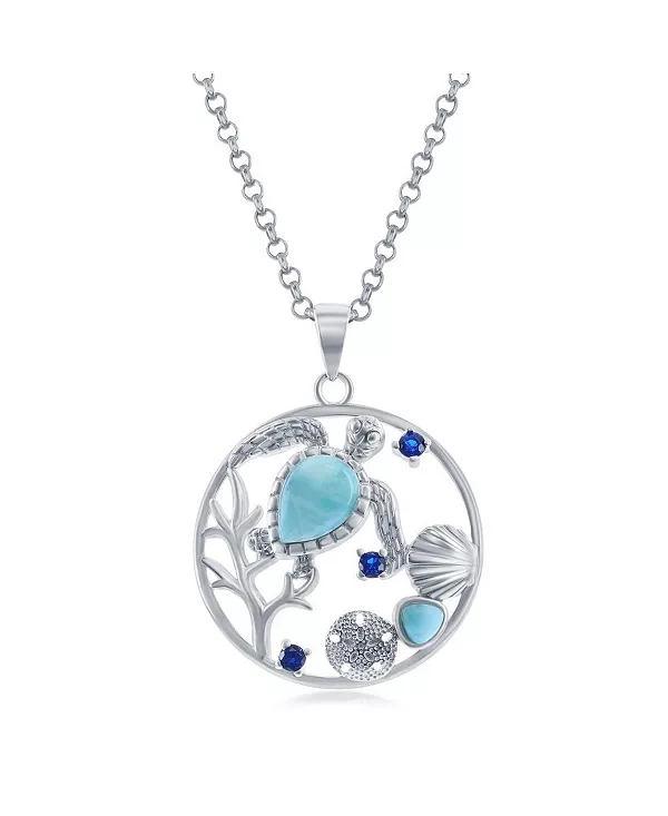 Серебряное ожерелье с черепахой, ракушкой, ларимаром и круглыми фианитами Caribbean Treasures, blue
Серебряное ожерелье с черепахой, ракушкой, ларимаром и круглыми фианитами Caribbean Treasures, blue