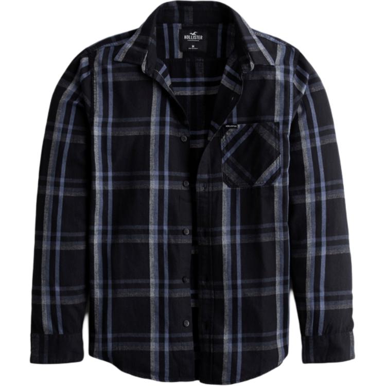 Hollister Рубашка мужская черная в клетку
Hollister Рубашка мужская черная в клетку