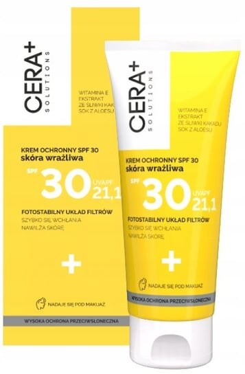 Защитный крем Spf30 для чувствительной кожи, 50 мл Cera+, Cera+ Solutions
Защитный крем Spf30 для чувствительной кожи, 50 мл Cera+, Cera+ Solutions
