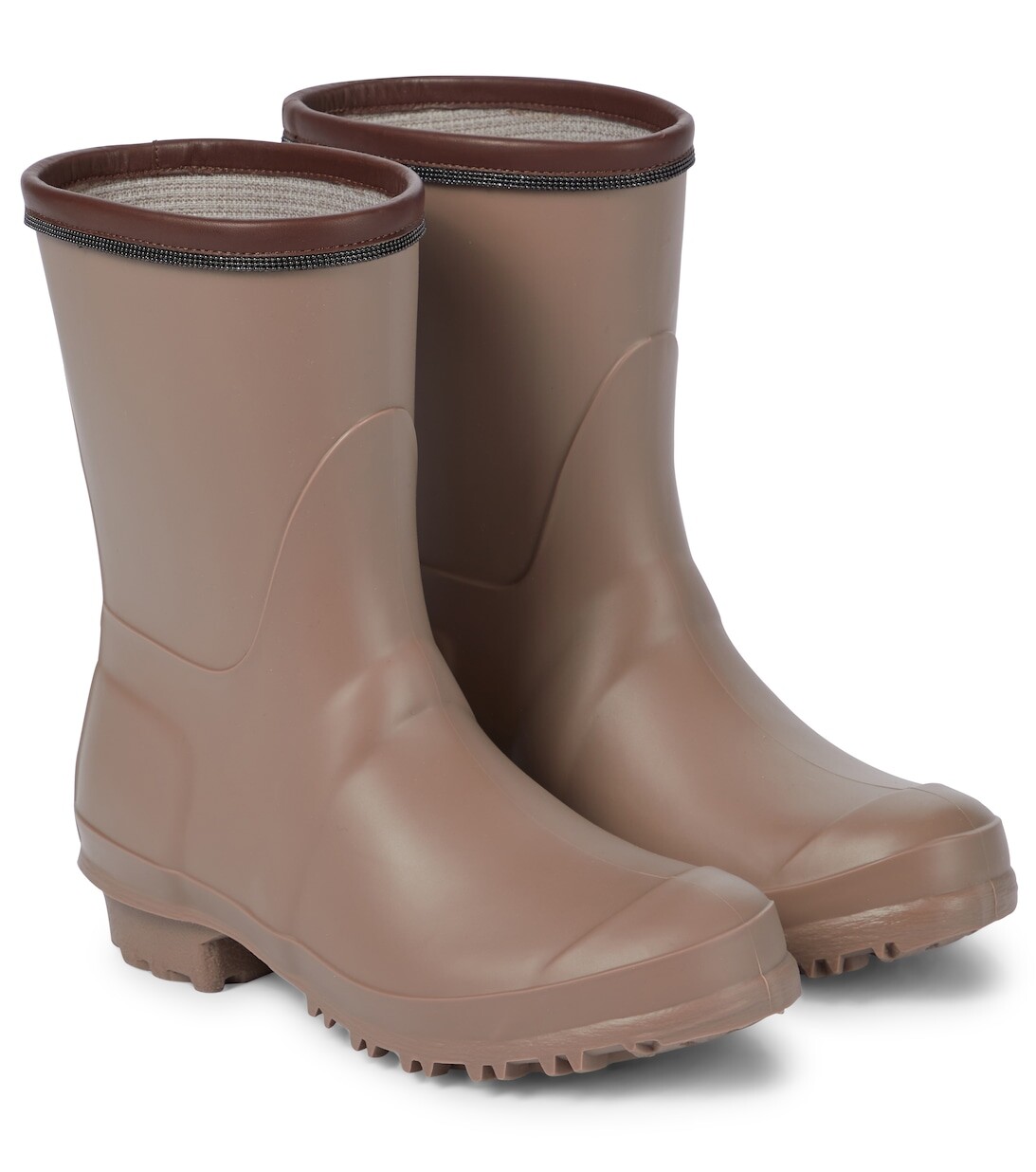 Украшенные резиновые сапоги Brunello Cucinelli, коричневый
Украшенные резиновые сапоги Brunello Cucinelli, коричневый