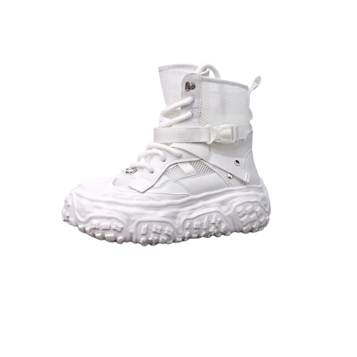 Banas Кроссовки X UCOC x High Top мужские белые, цвет White 
Banas Кроссовки X UCOC x High Top мужские белые, цвет White