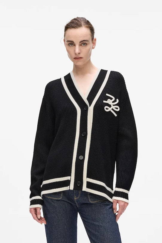 Кардиган с шерстью Karl Lagerfeld, черный
Кардиган с шерстью Karl Lagerfeld, черный