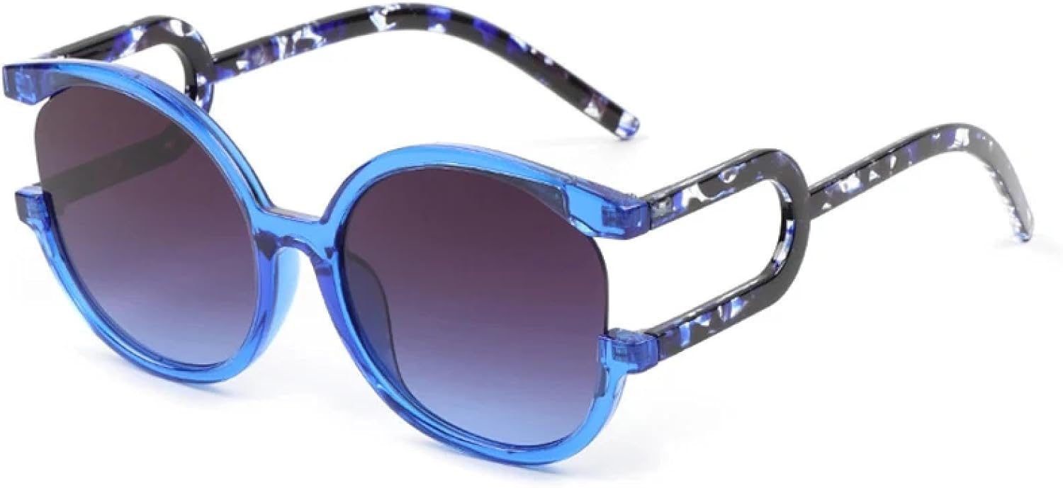 Модные большие круглые женские солнцезащитные очки в стиле ретро с градиентом и защитой от УФ-излучения UV400, мужские очки с леопардовым принтом HHZZYVY, Blue Gray Gradient
Модные большие круглые женские солнцезащитные очки в стиле ретро с градиентом и защитой от УФ-излучения UV400, мужские очки с леопардовым принтом HHZZYVY, Blue Gray Gradient