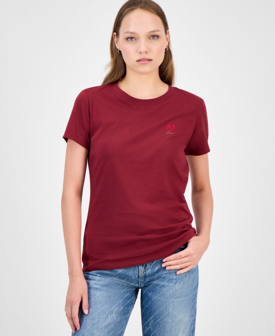 Женская футболка с логотипом, украшенным стразами BOSS Orange, Dark Red
Женская футболка с логотипом, украшенным стразами BOSS Orange, Dark Red