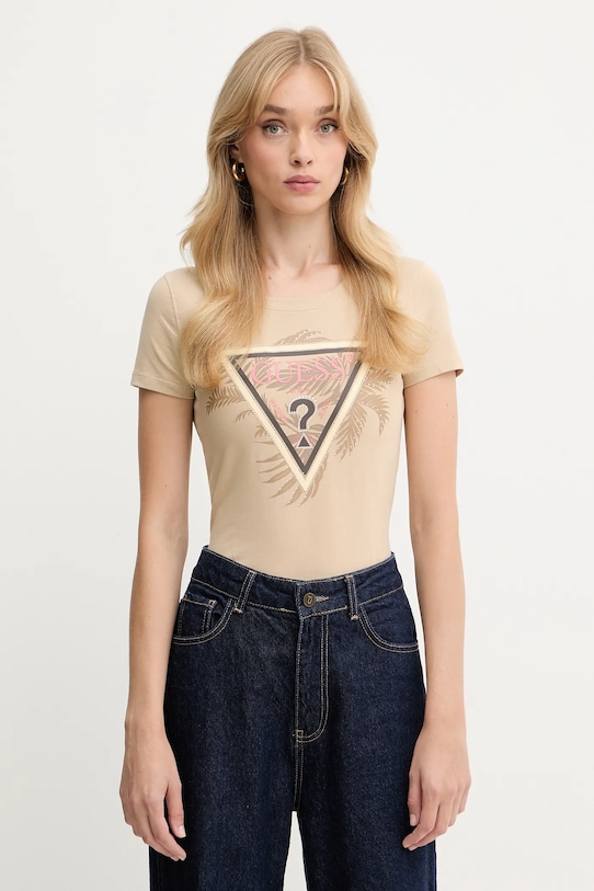 Футболка Guess, бежевый
Футболка Guess, бежевый