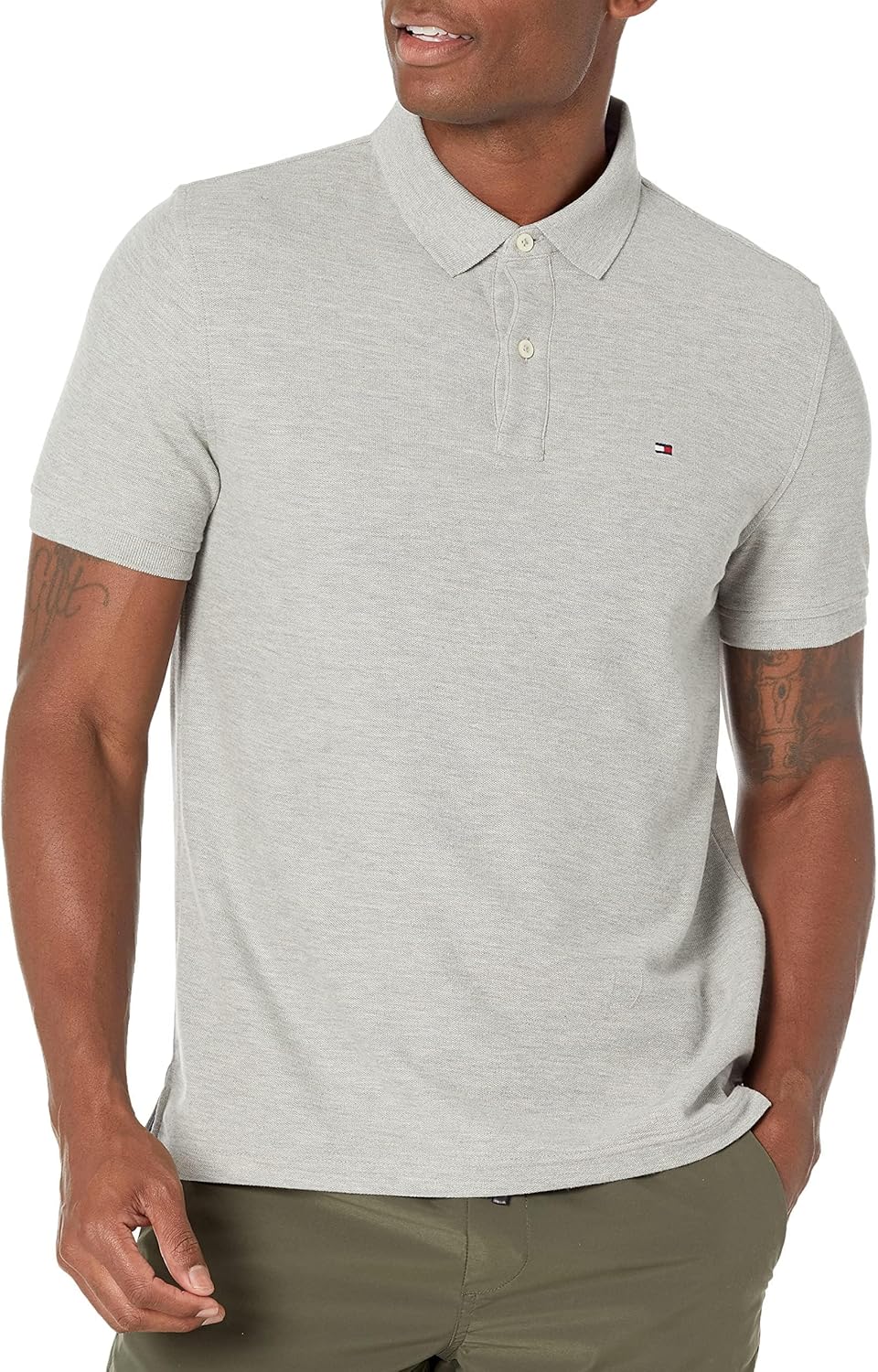 Мужская рубашка-поло Tommy Hilfiger с короткими рукавами, влагоотводящая, эластичная, быстросохнущая, с защитой от ультрафиолета, Grey Heather
Мужская рубашка-поло Tommy Hilfiger с короткими рукавами, влагоотводящая, эластичная, быстросохнущая, с защитой от ультрафиолета, Grey Heather