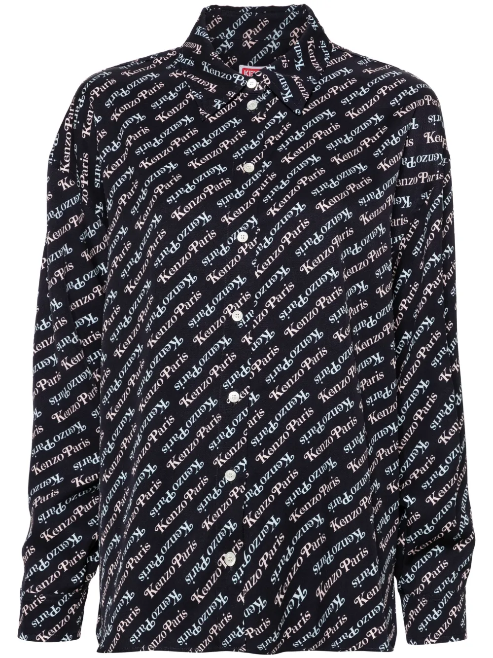 Рубашка Verdy с монограммой KENZO, синий 
Рубашка Verdy с монограммой KENZO, синий
