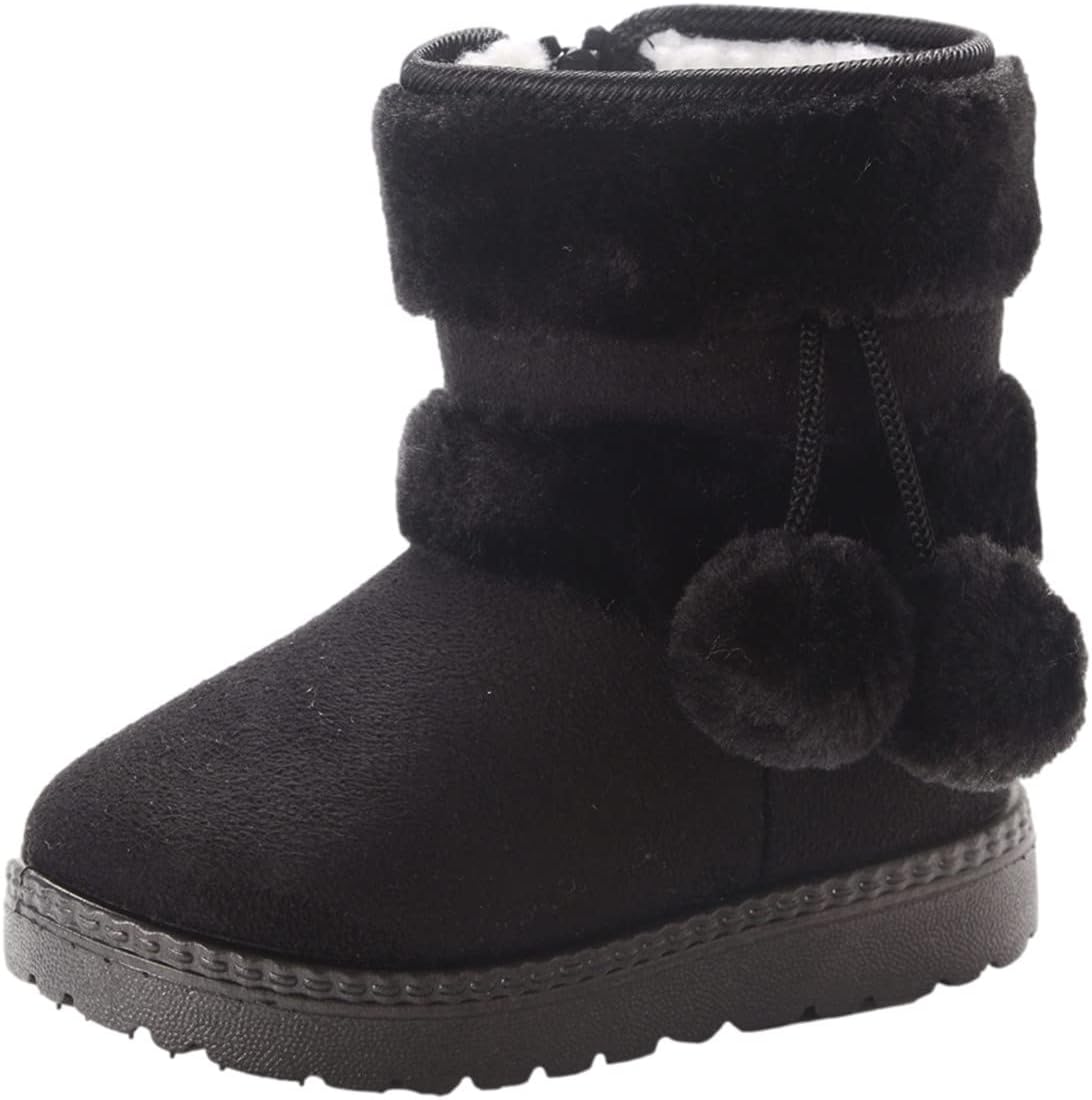 Детские зимние сапожки с мехом, теплые и уютные, плюшевые, для улицы, с нескользящей подошвой, с помпонами, до щиколотки Generic, Black
Детские зимние сапожки с мехом, теплые и уютные, плюшевые, для улицы, с нескользящей подошвой, с помпонами, до щиколотки Generic, Black