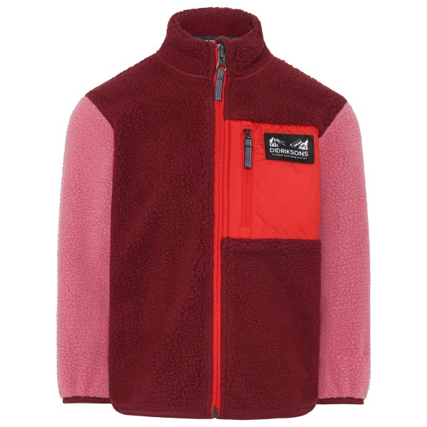 Детская флисовая куртка с застежкой-молнией Anten Didriksons, красный 
Детская флисовая куртка с застежкой-молнией Anten Didriksons, красный