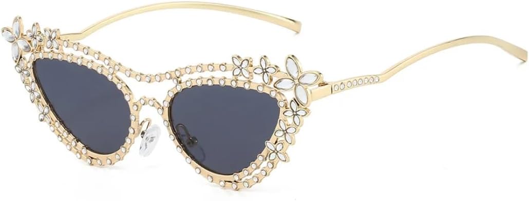 Роскошные женские солнцезащитные очки «кошачий глаз» с двойным лучом, цветочным и бриллиантовым дизайном, модные мужские повседневные очки с защитой от УФ-излучения UV400 UATXTAU, Golden Black
Роскошные женские солнцезащитные очки «кошачий глаз» с двойным лучом, цветочным и бриллиантовым дизайном, модные мужские повседневные очки с защитой от УФ-излучения UV400 UATXTAU, Golden Black