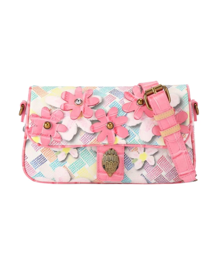 Сумка через плечо с цветочным узором и элементами из состаренной латуни. Kurt Geiger, розовый
Сумка через плечо с цветочным узором и элементами из состаренной латуни. Kurt Geiger, розовый