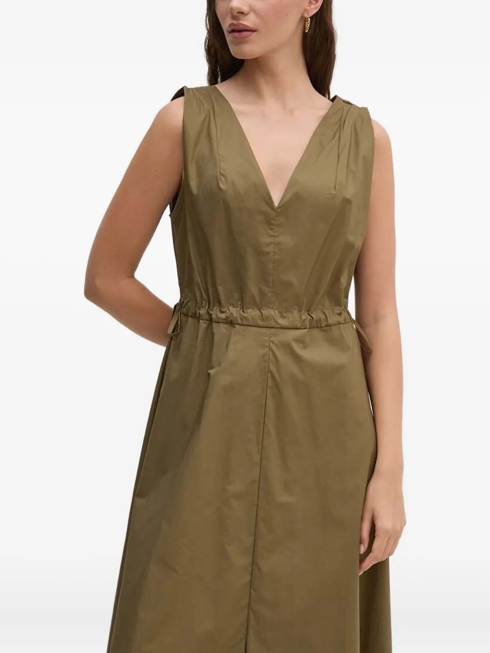 Платье макси с V-образным вырезом и кулиской Sandro Ferrone, зеленый
Платье макси с V-образным вырезом и кулиской Sandro Ferrone, зеленый