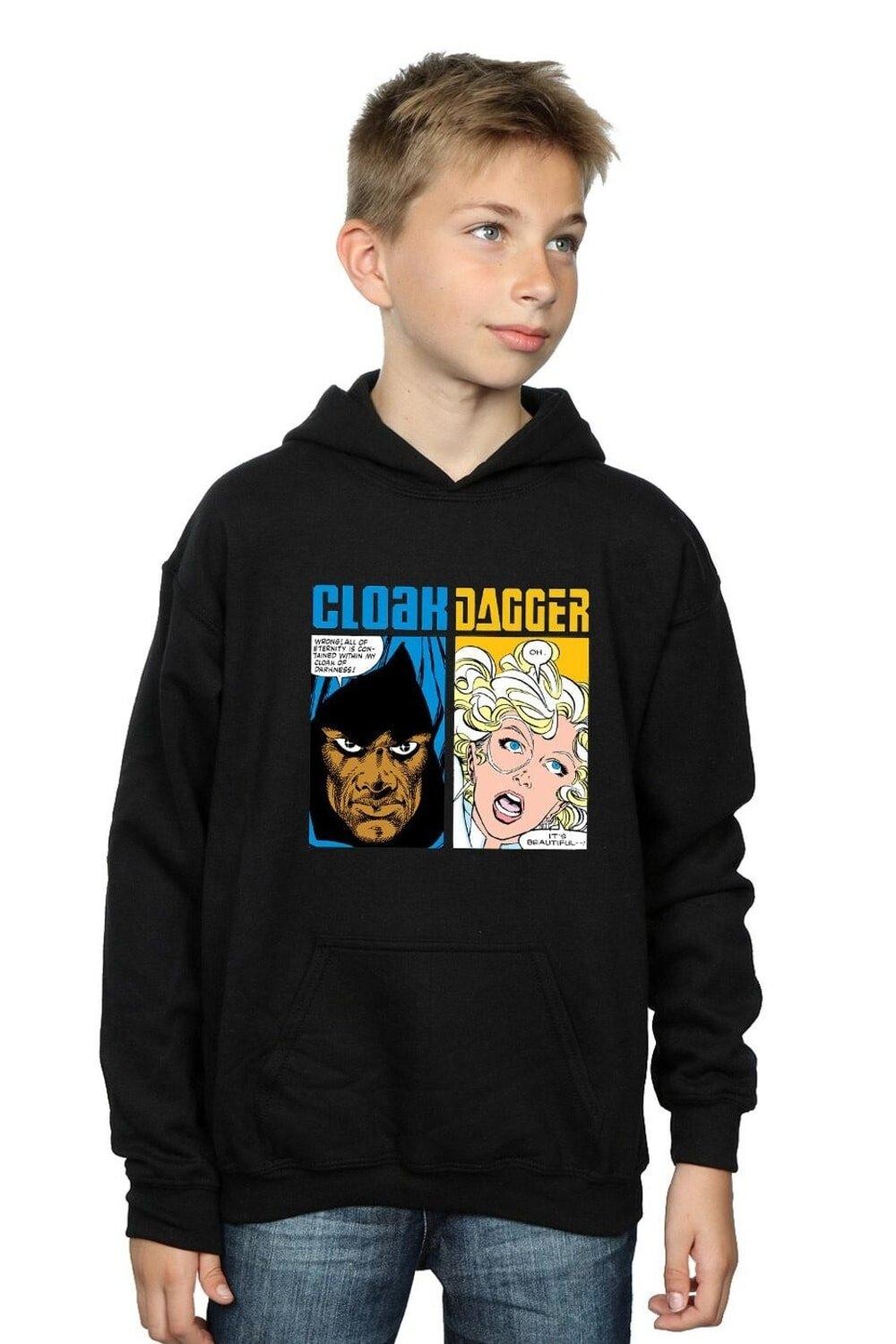 Толстовка с капюшоном и вставками в виде комиксов Cloak And Dagger Marvel, черный
Толстовка с капюшоном и вставками в виде комиксов Cloak And Dagger Marvel, черный
