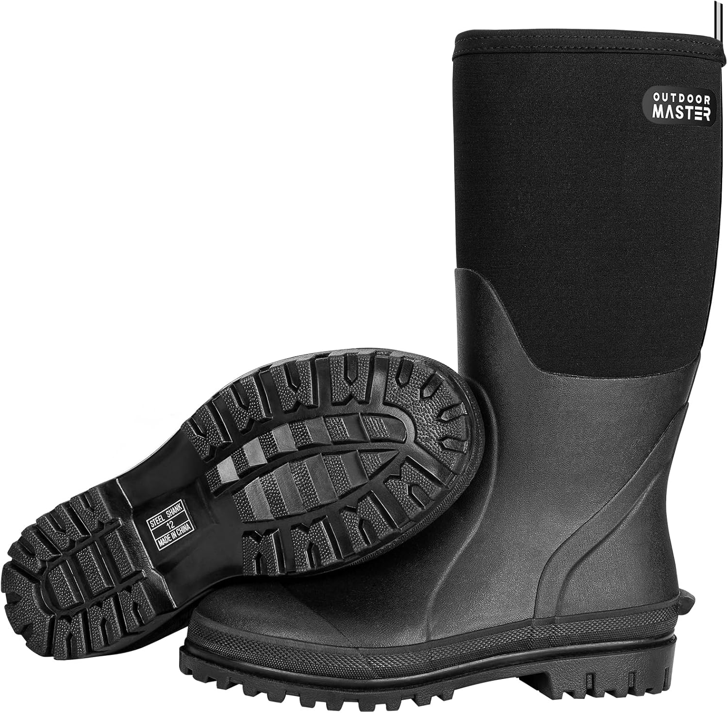 Мужские охотничьи ботинки OutdoorMaster, водонепроницаемые резиновые неопренаовые ботинки, утепленные ботинки с противоскользящей подошвой, черный
Мужские охотничьи ботинки OutdoorMaster, водонепроницаемые резиновые неопренаовые ботинки, утепленные ботинки с противоскользящей подошвой, черный