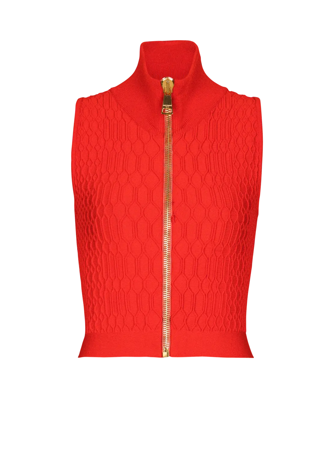 Бесрукавный топ с крокодиловым узором Balmain, красный
Бесрукавный топ с крокодиловым узором Balmain, красный