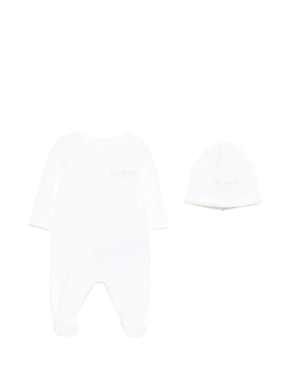 Комплект боди с логотипом (набор из двух штук) Balmain Kids, белый
Комплект боди с логотипом (набор из двух штук) Balmain Kids, белый