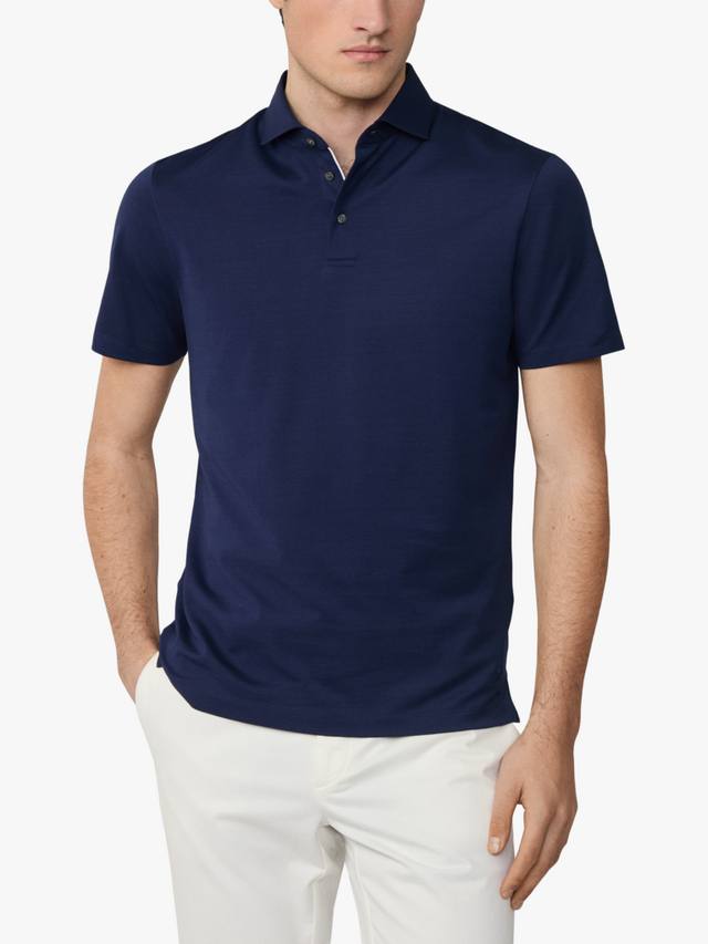 Классическая хлопковая поло с короткими рукавами Hackett London, Ink Blue
Классическая хлопковая поло с короткими рукавами Hackett London, Ink Blue