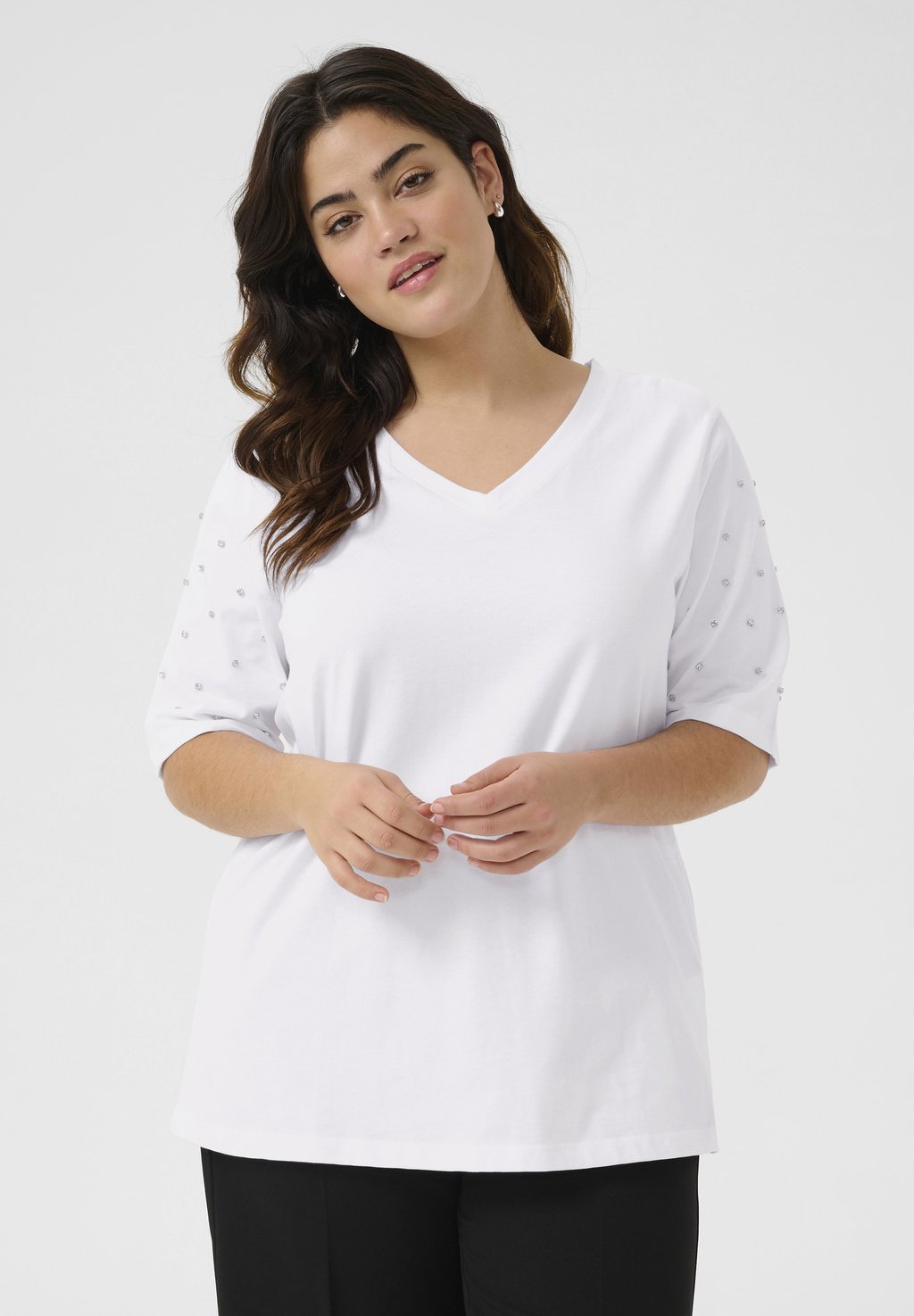 Базовая футболка Kaffe Curve, белый
Базовая футболка Kaffe Curve, белый