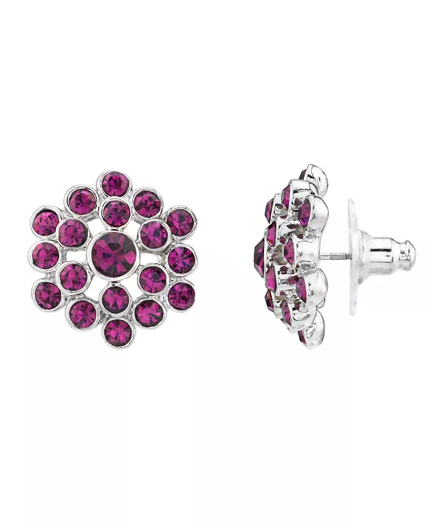 Серьги-Пуговицы серебристого тона 2028, purple
Серьги-Пуговицы серебристого тона 2028, purple