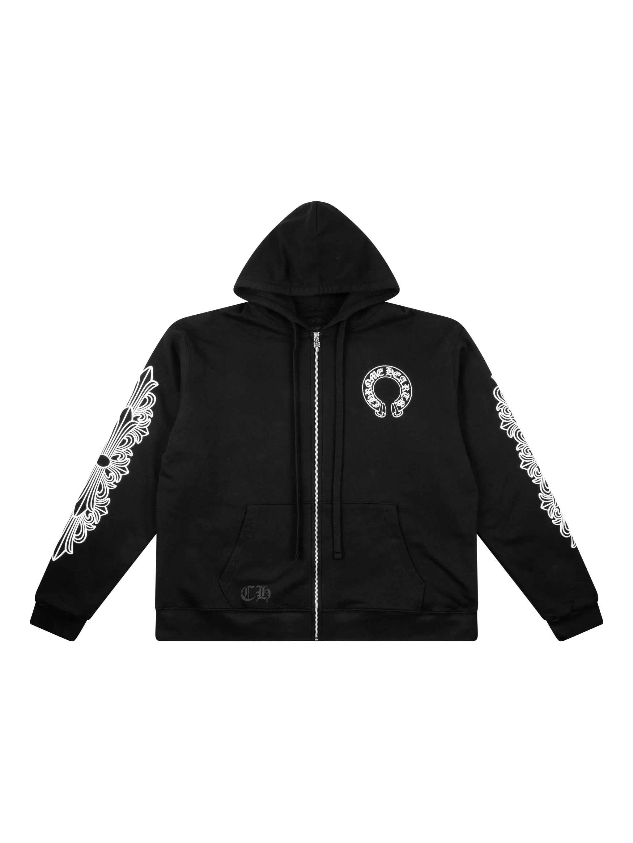 Худи на молнии с принтом Chrome Hearts, черный
Худи на молнии с принтом Chrome Hearts, черный