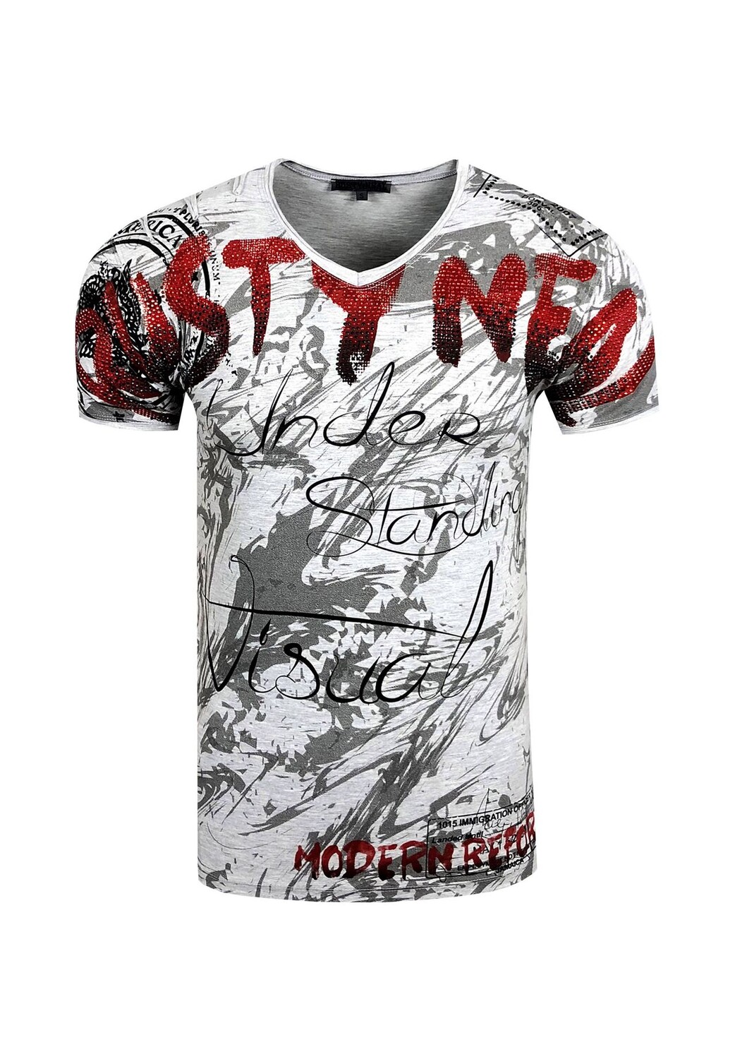 Футболка с изысканным узором из стразов RUSTY NEAL, серый
Футболка с изысканным узором из стразов RUSTY NEAL, серый