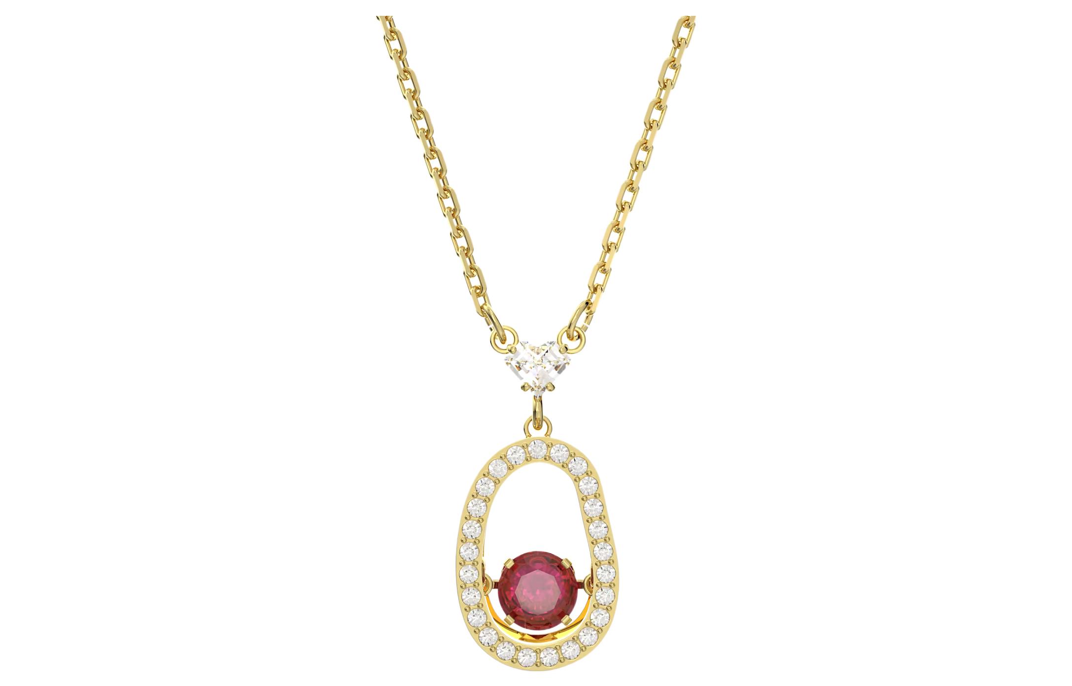 Золотистое ожерелье Cariti для женщин Swarovski, красный
Золотистое ожерелье Cariti для женщин Swarovski, красный