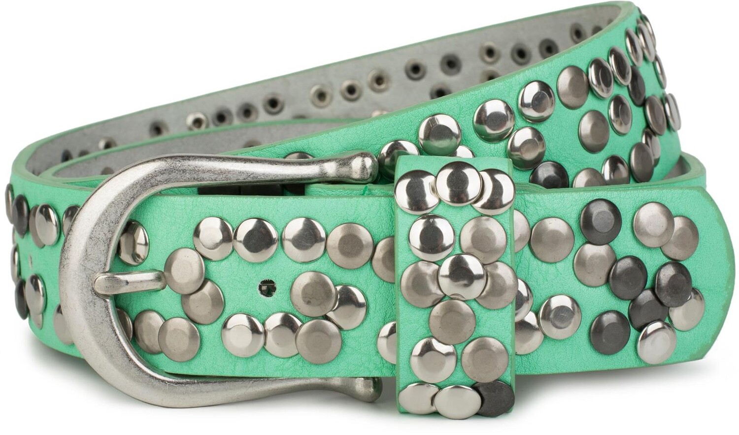 Ремень styleBREAKER Nieten, мятный
Ремень styleBREAKER Nieten, мятный