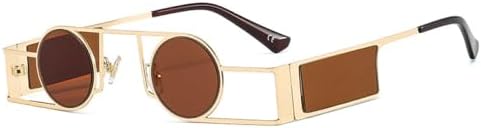 2027 Панк Мужские круглые солнцезащитные очки Винтаж для женщин Ретро круглые солнцезащитные очки для женщин Уникальные металлические очки в стиле стимпанк UV400 MTZJH, C4gold-brown
2027 Панк Мужские круглые солнцезащитные очки Винтаж для женщин Ретро круглые солнцезащитные очки для женщин Уникальные металлические очки в стиле стимпанк UV400 MTZJH, C4gold-brown