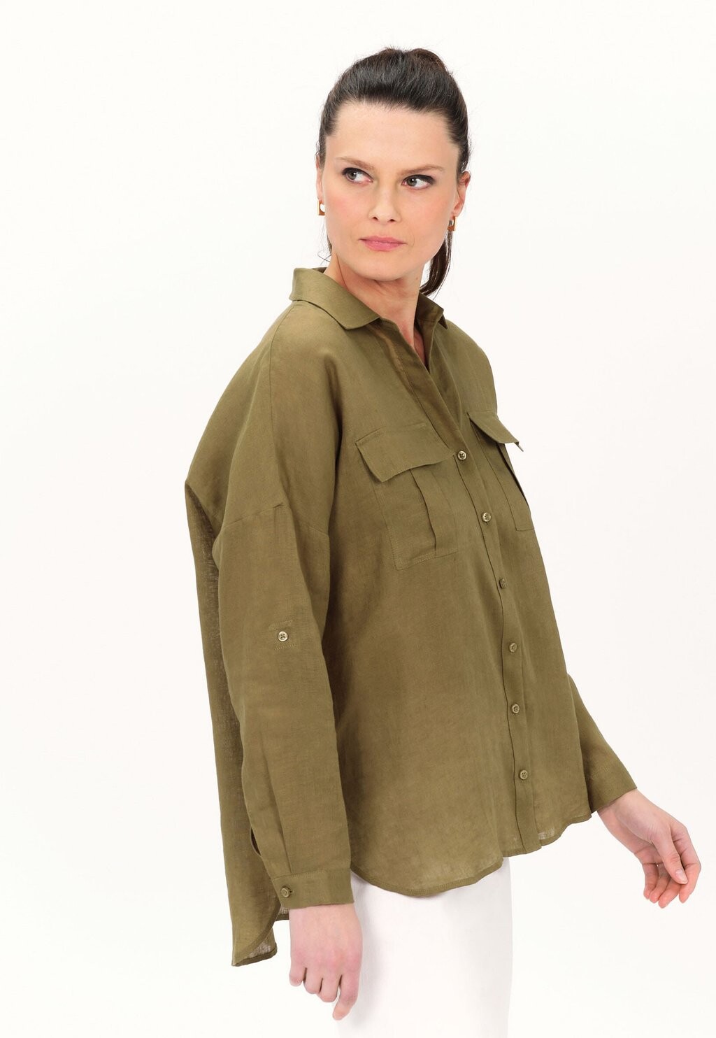 Блузка на пуговицах Caroll, зеленый
Блузка на пуговицах Caroll, зеленый