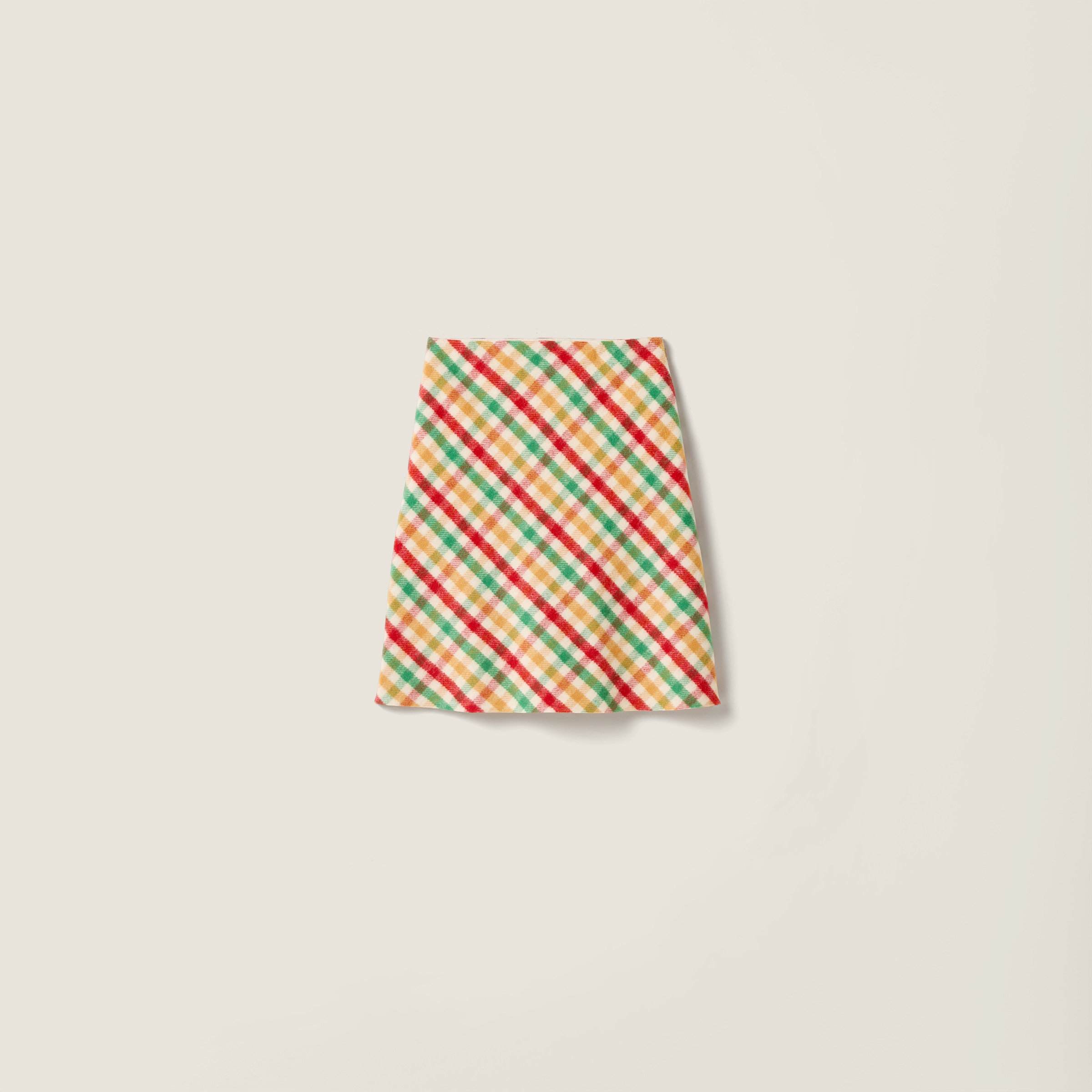 Юбка с диагональной клеткой MIU MIU, красный/зеленый
Юбка с диагональной клеткой MIU MIU, красный/зеленый