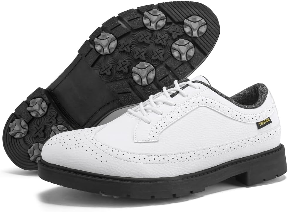 THESTRON Мужские профессиональные гольф-кроссовки для активного отдыха и спорта, мужские тренировочные кроссовки для гольфа без шипов, белый
THESTRON Мужские профессиональные гольф-кроссовки для активного отдыха и спорта, мужские тренировочные кроссовки для гольфа без шипов, белый