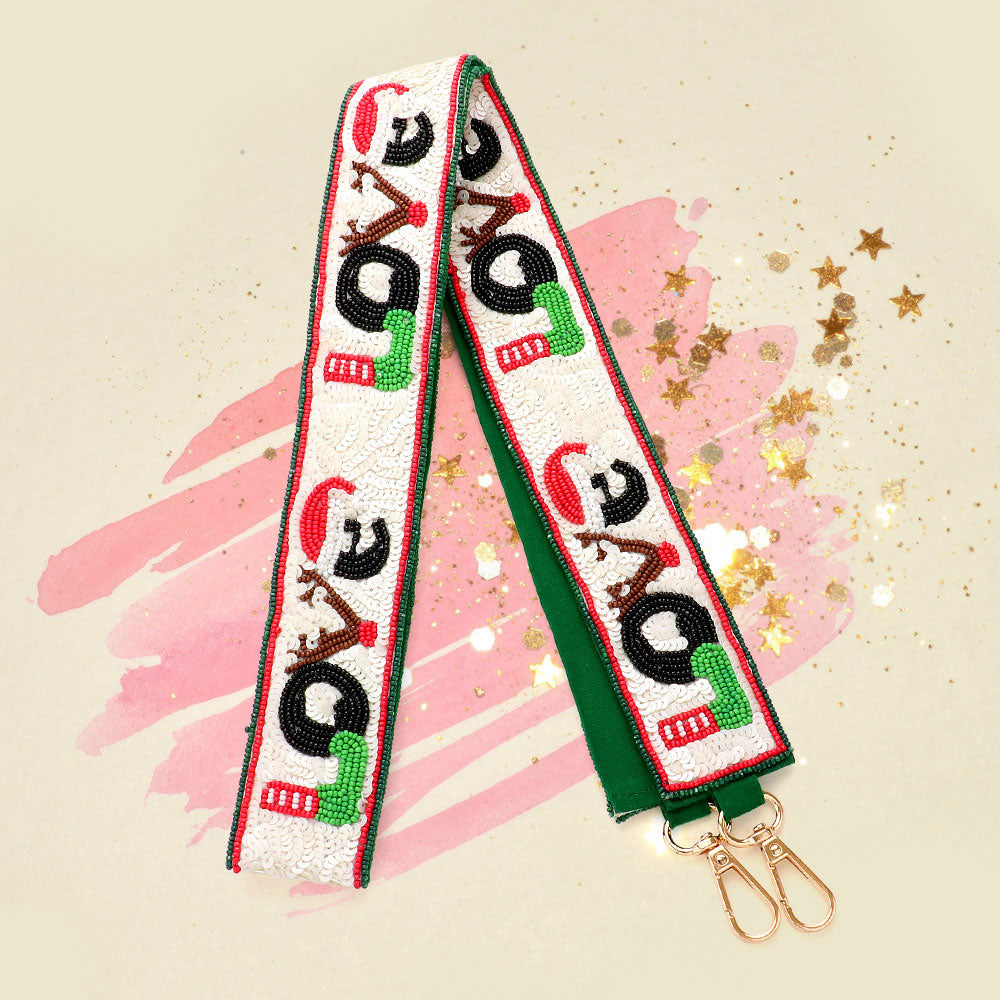 Рождественский ремешок для сумочки с бусинами в виде семян и надписью LOVE FASHNZFAB
Рождественский ремешок для сумочки с бусинами в виде семян и надписью LOVE FASHNZFAB