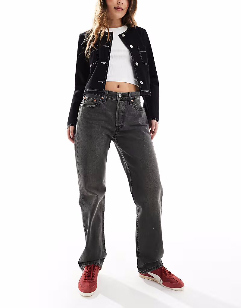 Джинсы Levi's 501 в стиле 90-х, черные, с эффектом потертости
Джинсы Levi's 501 в стиле 90-х, черные, с эффектом потертости