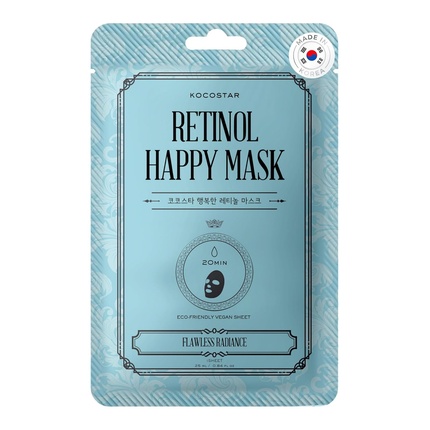 Маска для лица Retinol Happy Mask Anti-Aging Korean Face Mask Sheet Mask
Маска для лица Retinol Happy Mask Anti-Aging Korean Face Mask Sheet Mask