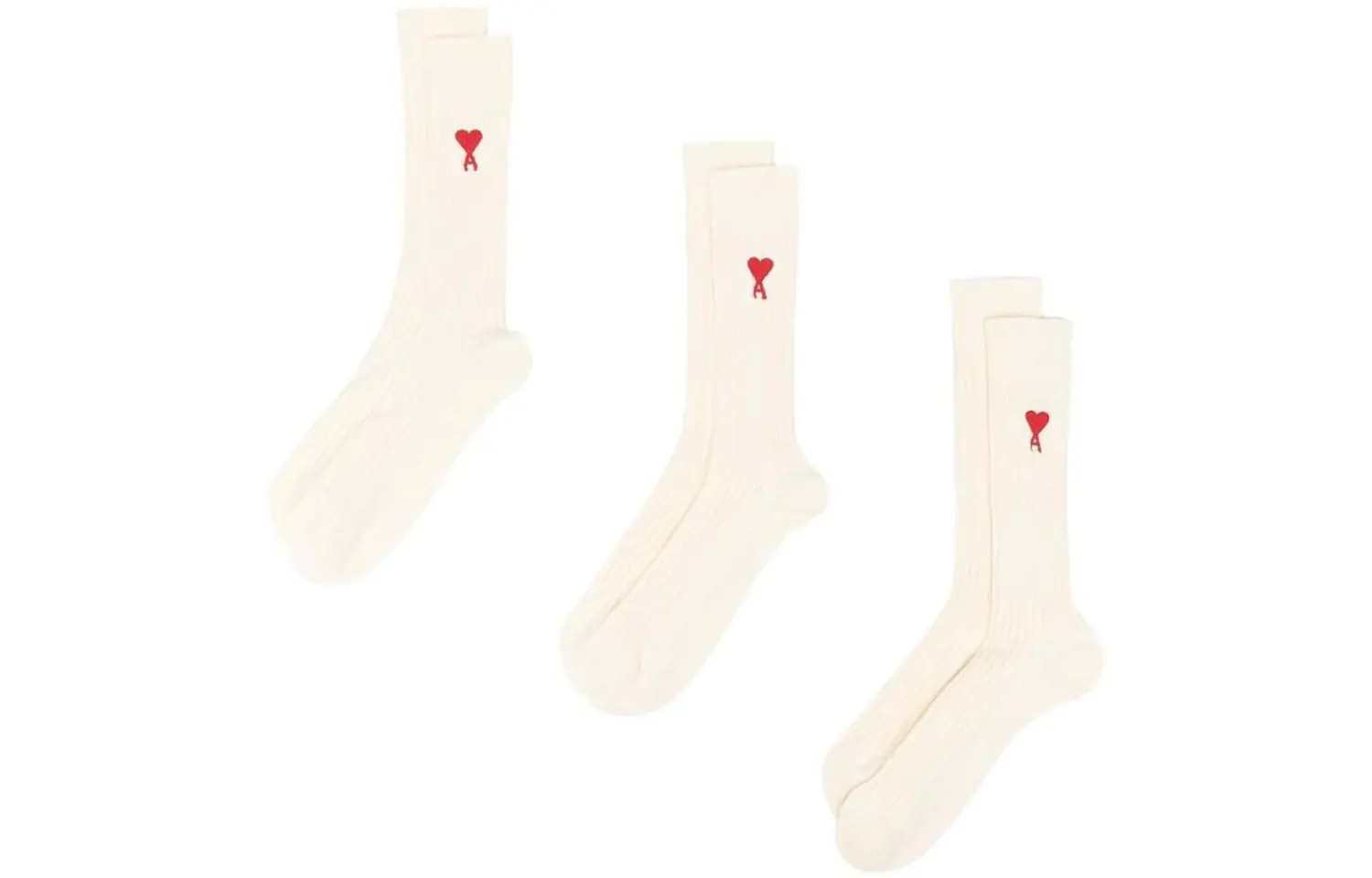 AMIPARIS 3 пары носков Ami 'Off White'
AMIPARIS 3 пары носков Ami 'Off White'