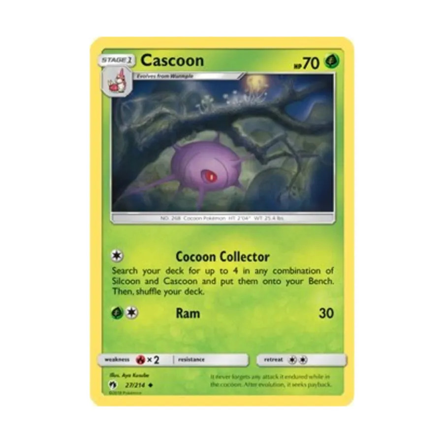 CCG Каскун (U) #27, Pokemon - SM - Lost Thunder - Singles
CCG Каскун (U) #27, Pokemon - SM - Lost Thunder - Singles