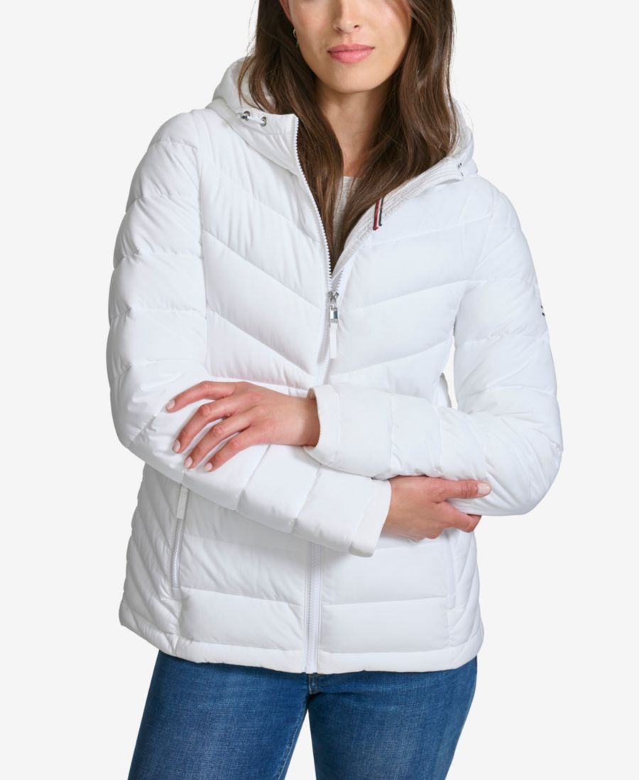Женская пуховая куртка с длинными рукавами и капюшоном Tommy Hilfiger, White
Женская пуховая куртка с длинными рукавами и капюшоном Tommy Hilfiger, White