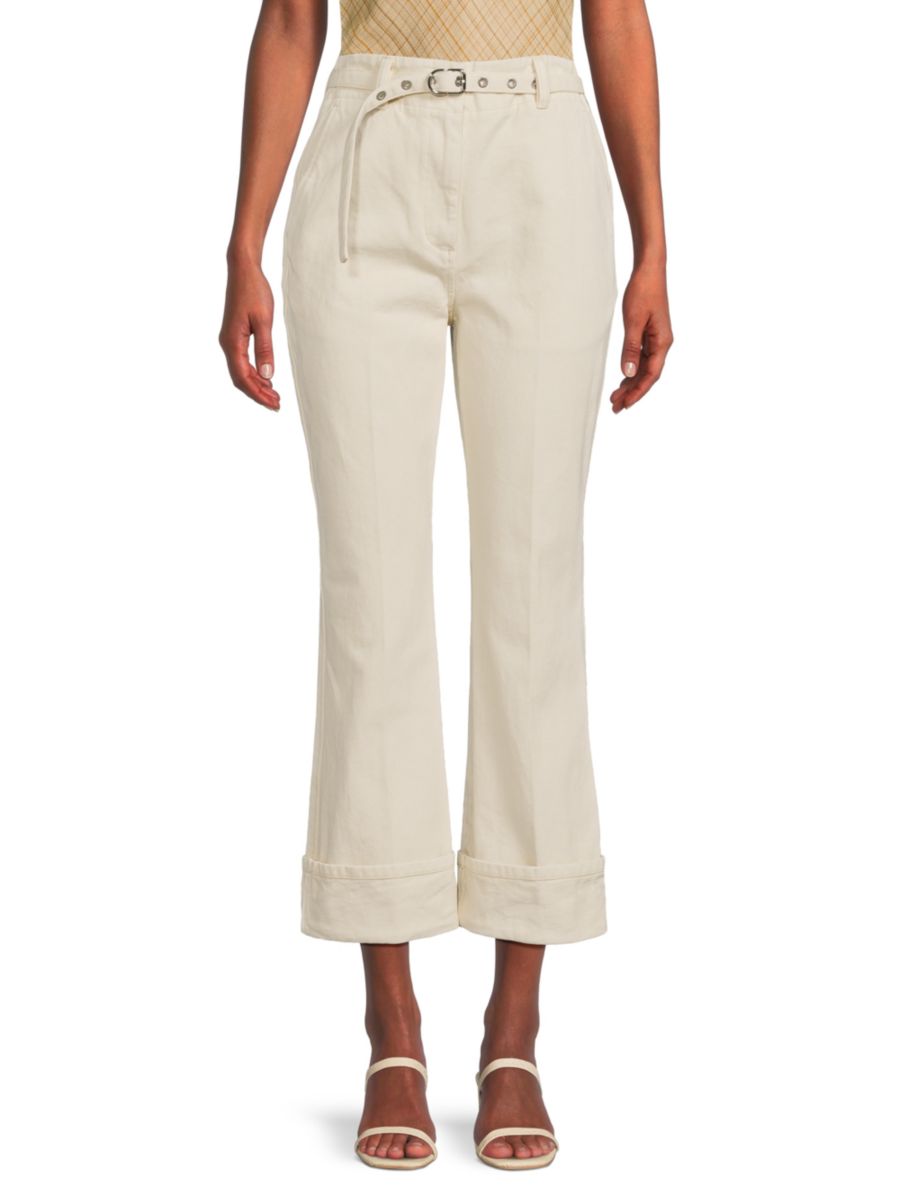 Джинсы клеш с подвернутыми манжетами 3.1 Phillip Lim, экрю
Джинсы клеш с подвернутыми манжетами 3.1 Phillip Lim, экрю