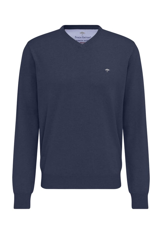 Свитер с V-образным вырезом и вышитым логотипом Fynch-Hatton, цвет 680 night
Свитер с V-образным вырезом и вышитым логотипом Fynch-Hatton, цвет 680 night