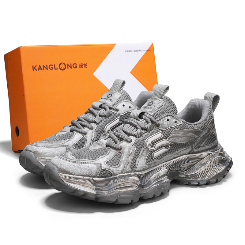 KANGLONG Скользоустойчивые дышащие легкие мужские низкие массивные кроссовки Lunar Rock Gray, цвет Lunar Rock Gray 
KANGLONG Скользоустойчивые дышащие легкие мужские низкие массивные кроссовки Lunar Rock Gray, цвет Lunar Rock Gray