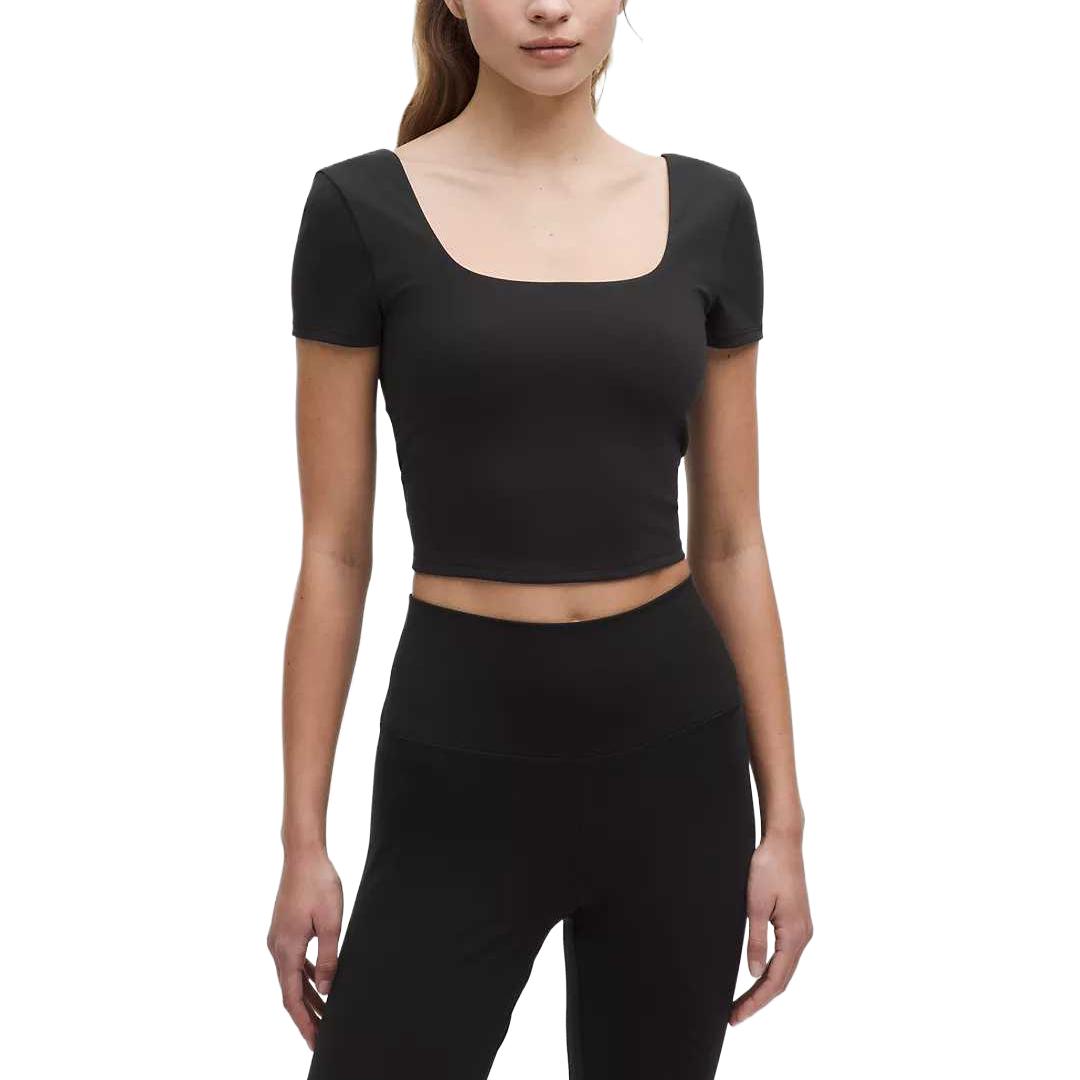 Обычная футболка женская Lululemon, черный
Обычная футболка женская Lululemon, черный