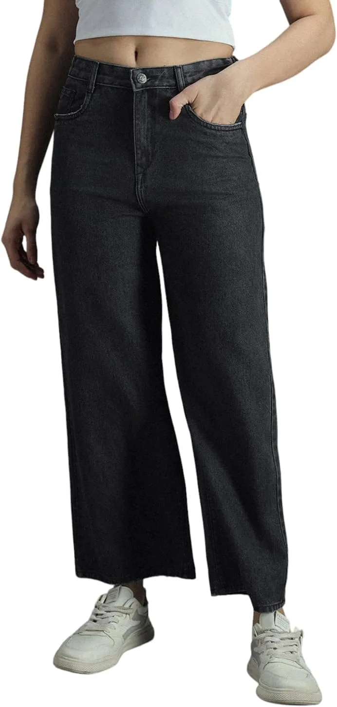 Женские черные джинсы с высокой талией HIGH STAR
Женские черные джинсы с высокой талией HIGH STAR