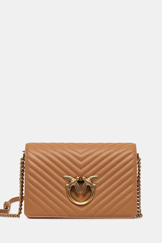 Кожаная сумка Pinko, коричневый
Кожаная сумка Pinko, коричневый