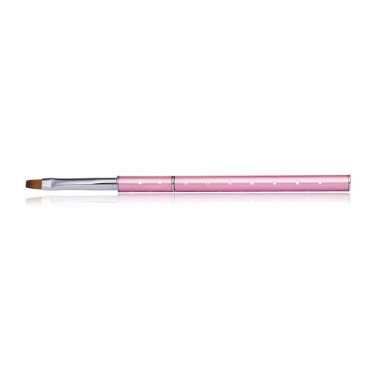 Кисть Cosmetics Zone Gel декорированная цирконами - розовый №4 
Кисть Cosmetics Zone Gel декорированная цирконами - розовый №4