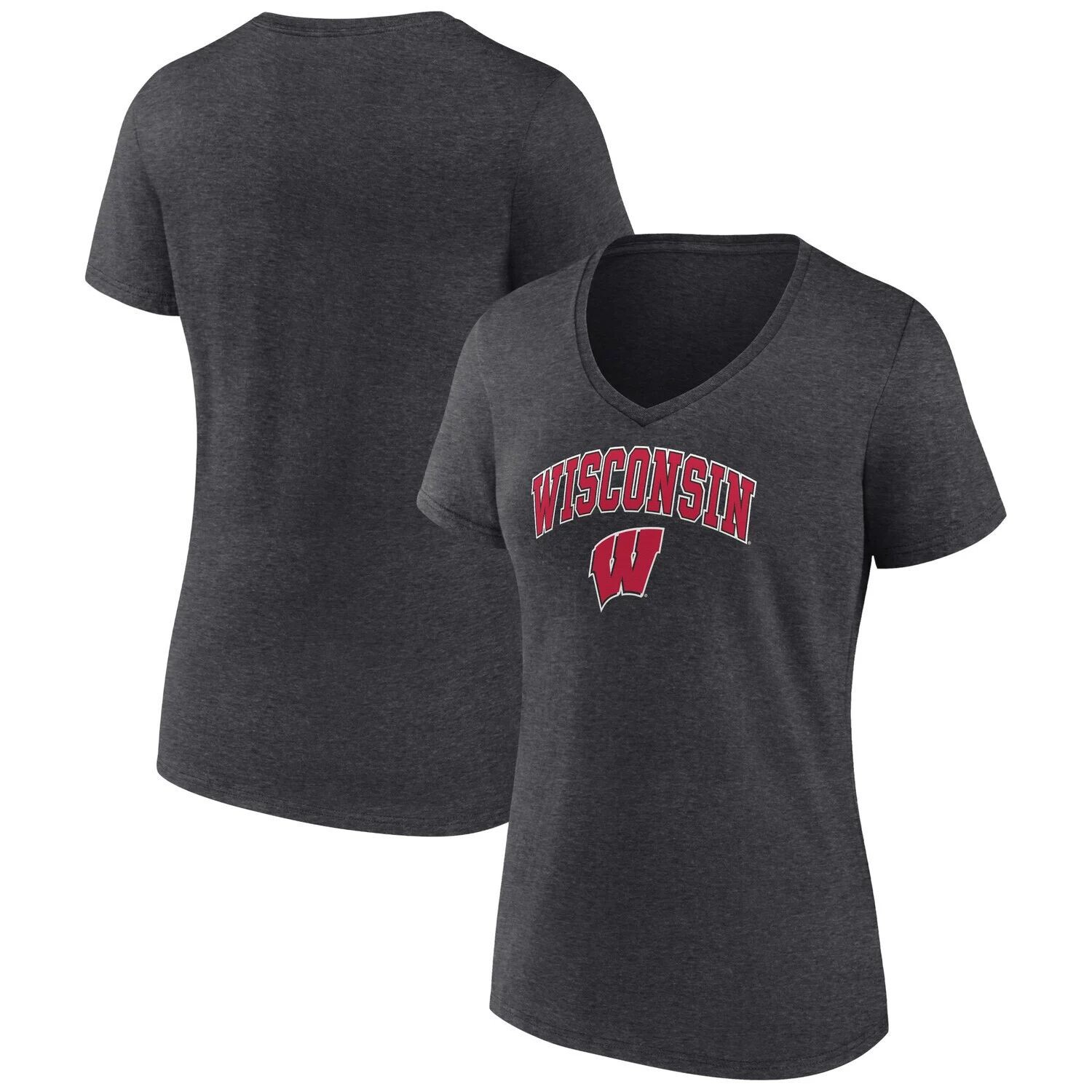 Женская футболка Fanatics с логотипом Heather Charcoal Wisconsin Badgers Evergreen Campus с v-образным вырезом Fanatics
Женская футболка Fanatics с логотипом Heather Charcoal Wisconsin Badgers Evergreen Campus с v-образным вырезом Fanatics