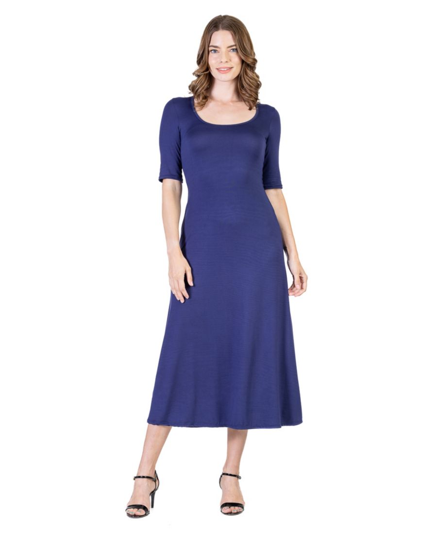 Миниатюрное повседневное макси-платье 24seven Comfort Apparel, Navy
Миниатюрное повседневное макси-платье 24seven Comfort Apparel, Navy