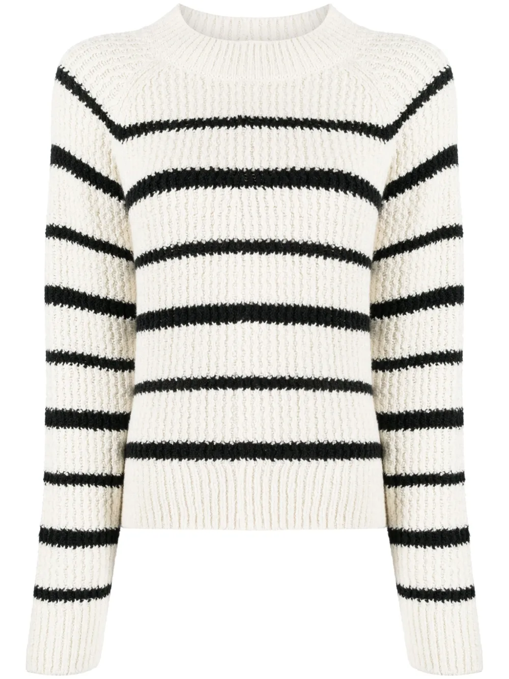Полосатый джемпер в рубчик Vince, белый
Полосатый джемпер в рубчик Vince, белый